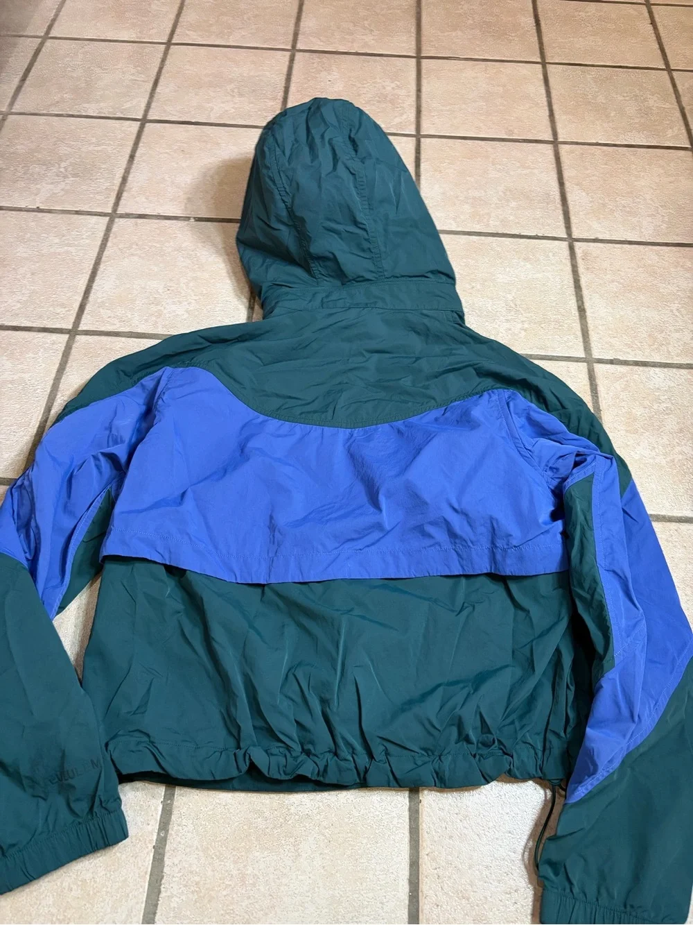 Lululemon Evergreen Cropped Full-Zip Hoodie (Green Jasper/Wild Indigo) Size 6